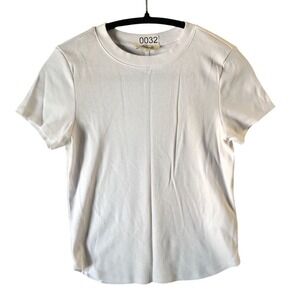 Madewell Women's White Short Sleeve Crew Neck T-Shirt Size S